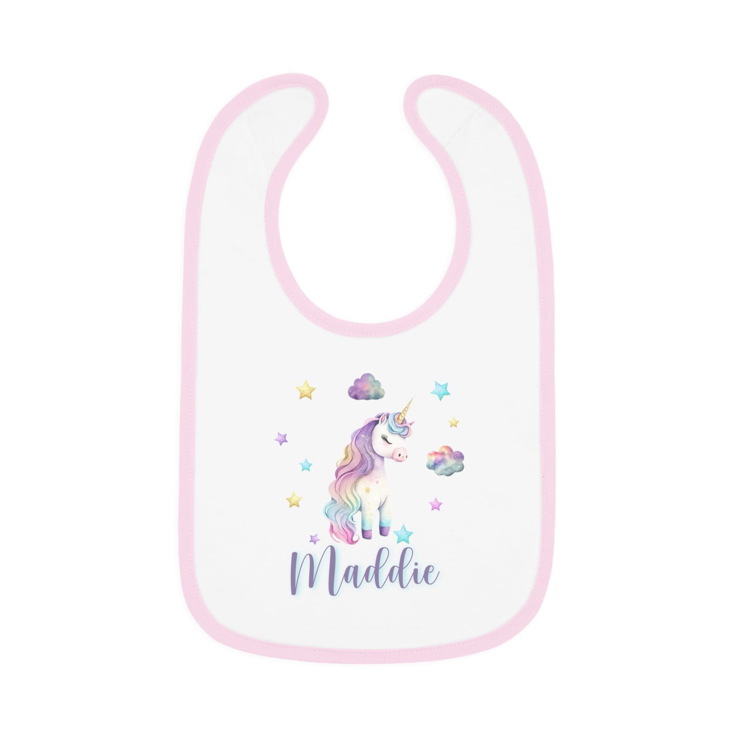 Copy of Baby Contrast Trim Jersey Bib