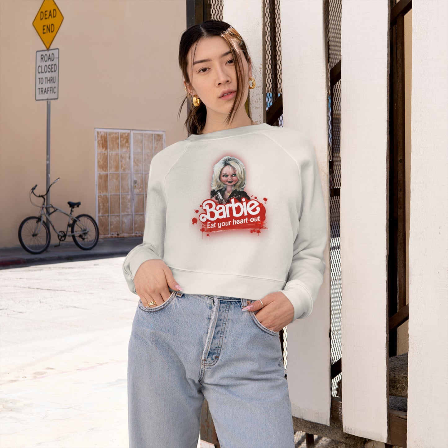 Women's Cropped Fleece Pullover