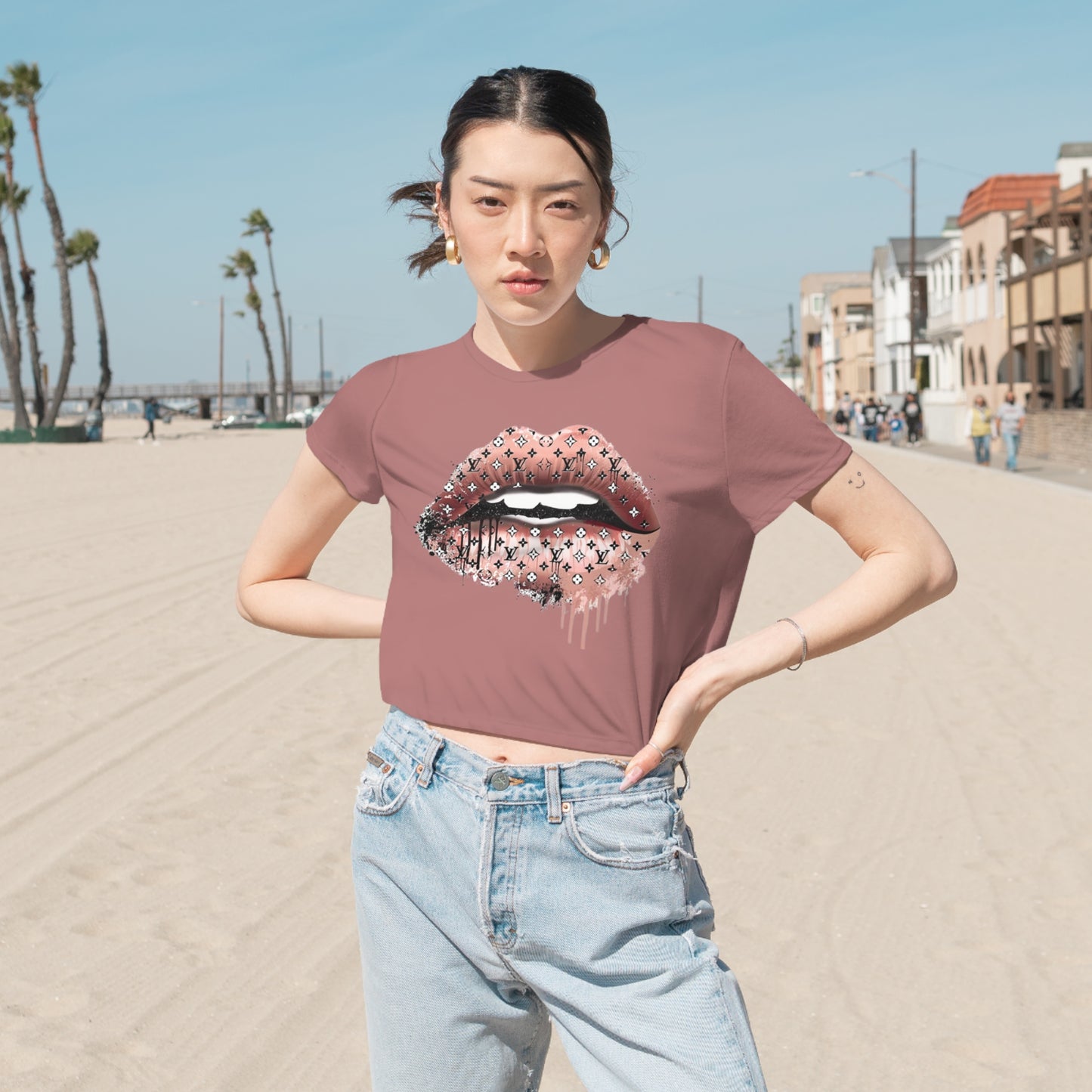 Women's Flowy Cropped Tee