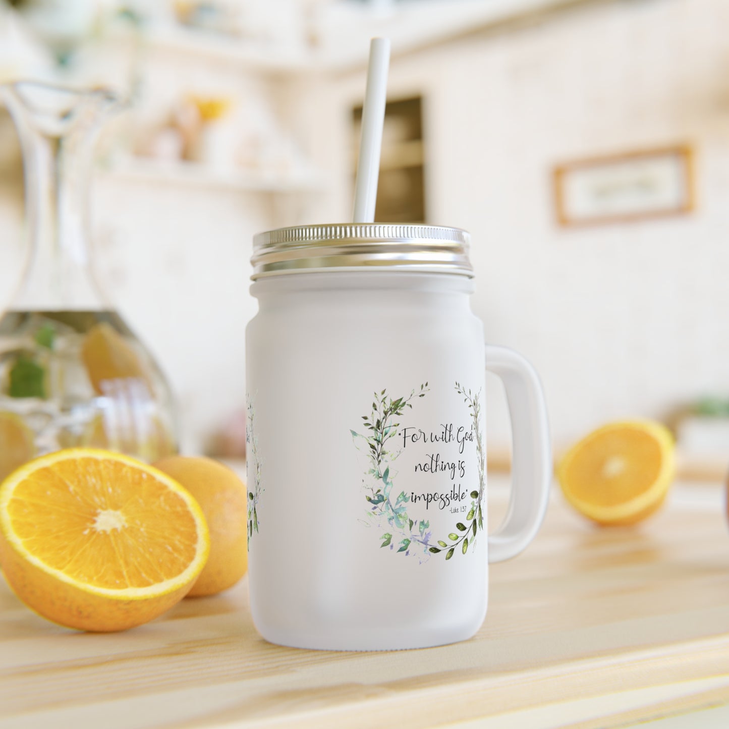 Luke 1:37 Mason Jar