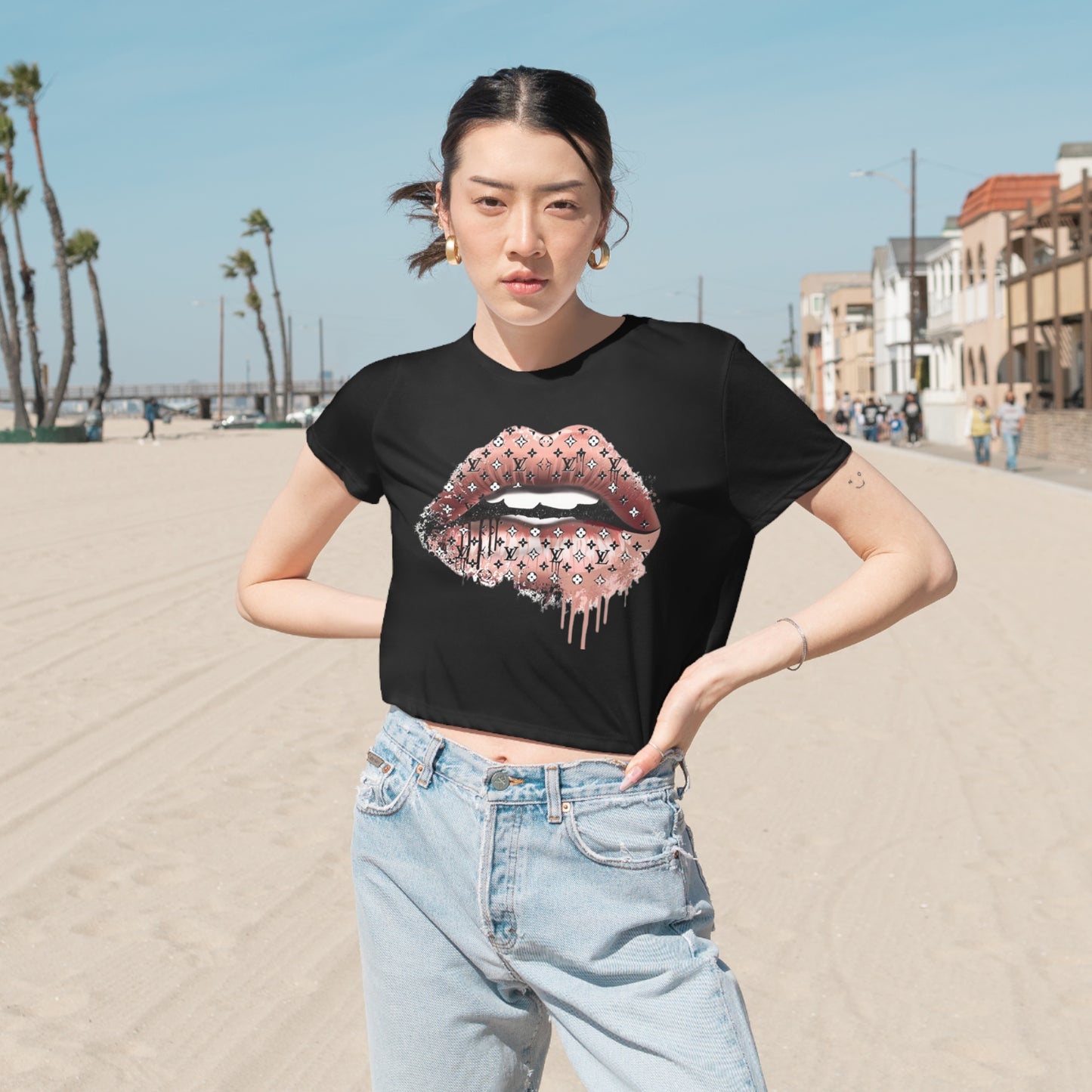 Women's Flowy Cropped Tee