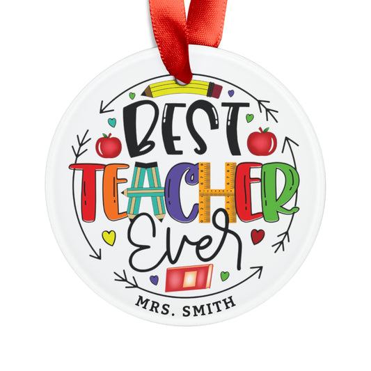 Acrylic Ornament with Ribbon