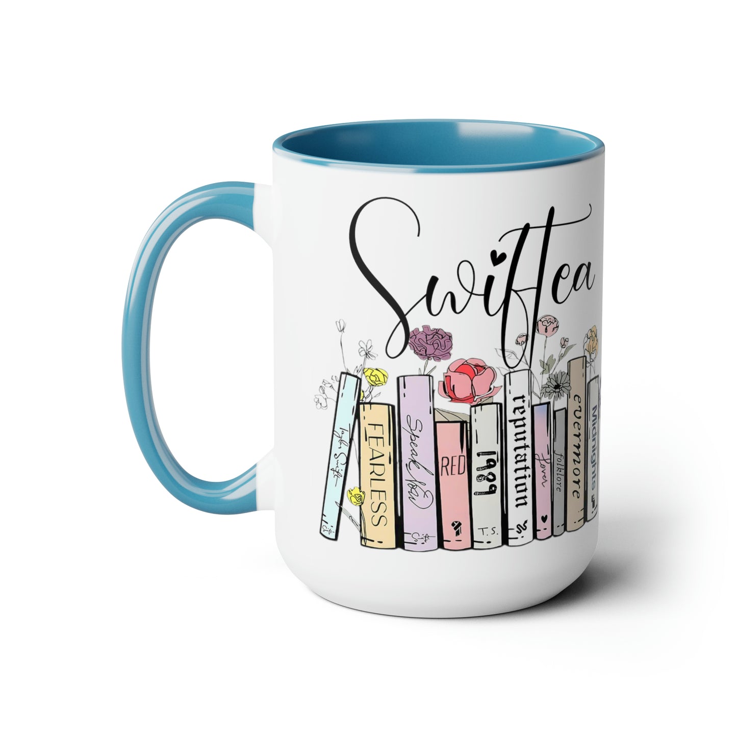 Two-Tone Coffee Mugs, 15oz