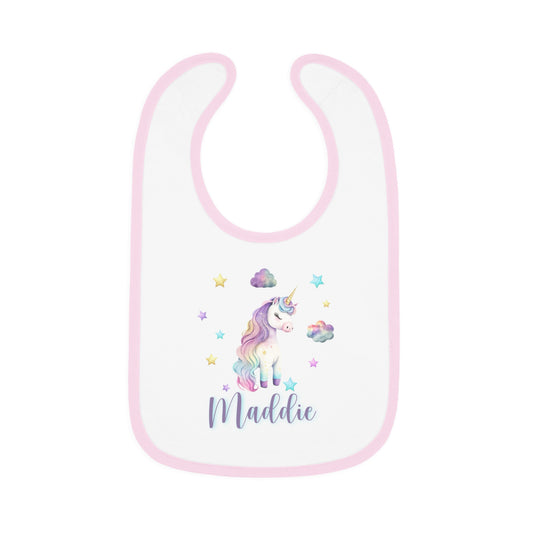 Copy of Baby Contrast Trim Jersey Bib