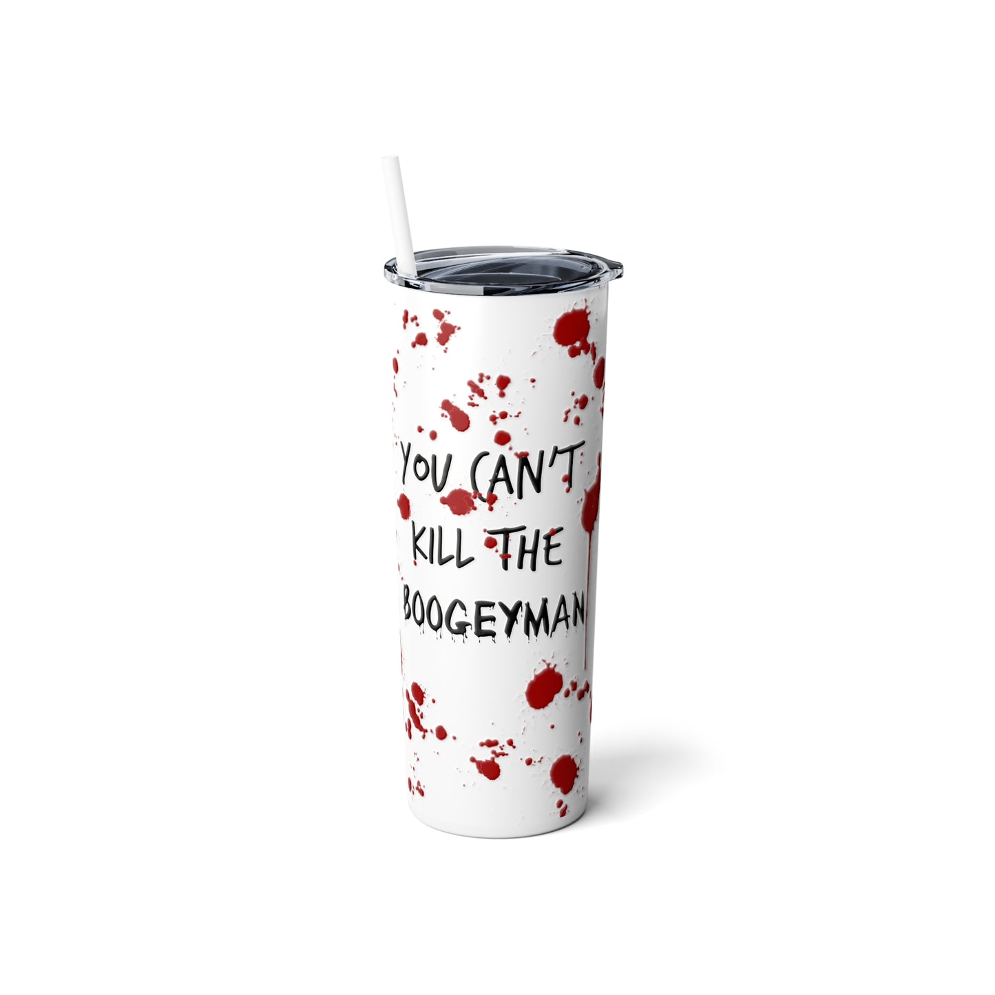 Skinny Steel Tumbler with Straw, 20oz