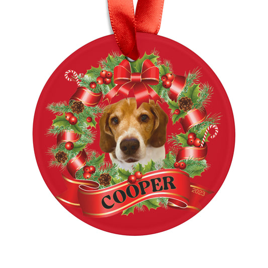 Acrylic Ornament with Ribbon