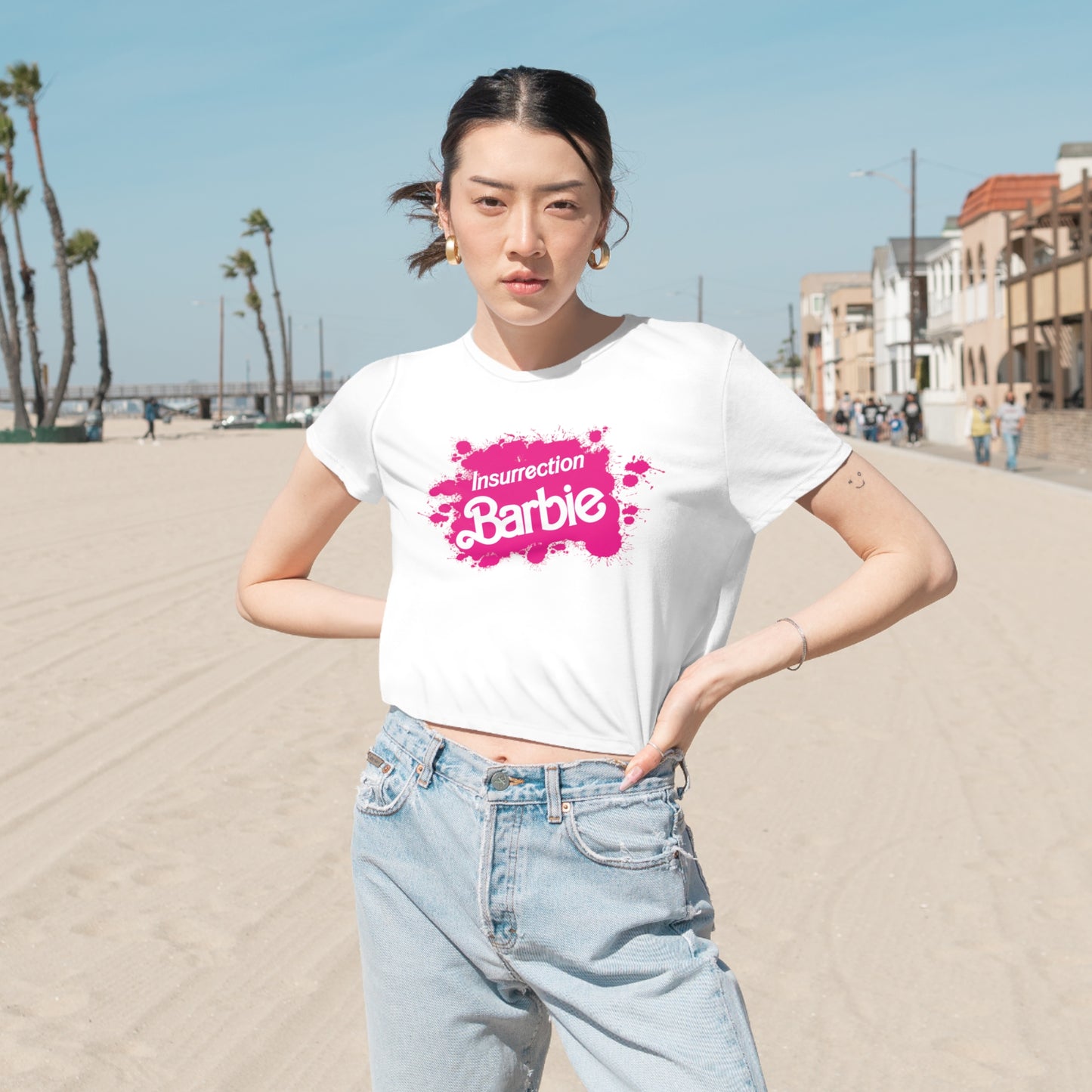 Women's Flowy Cropped Tee