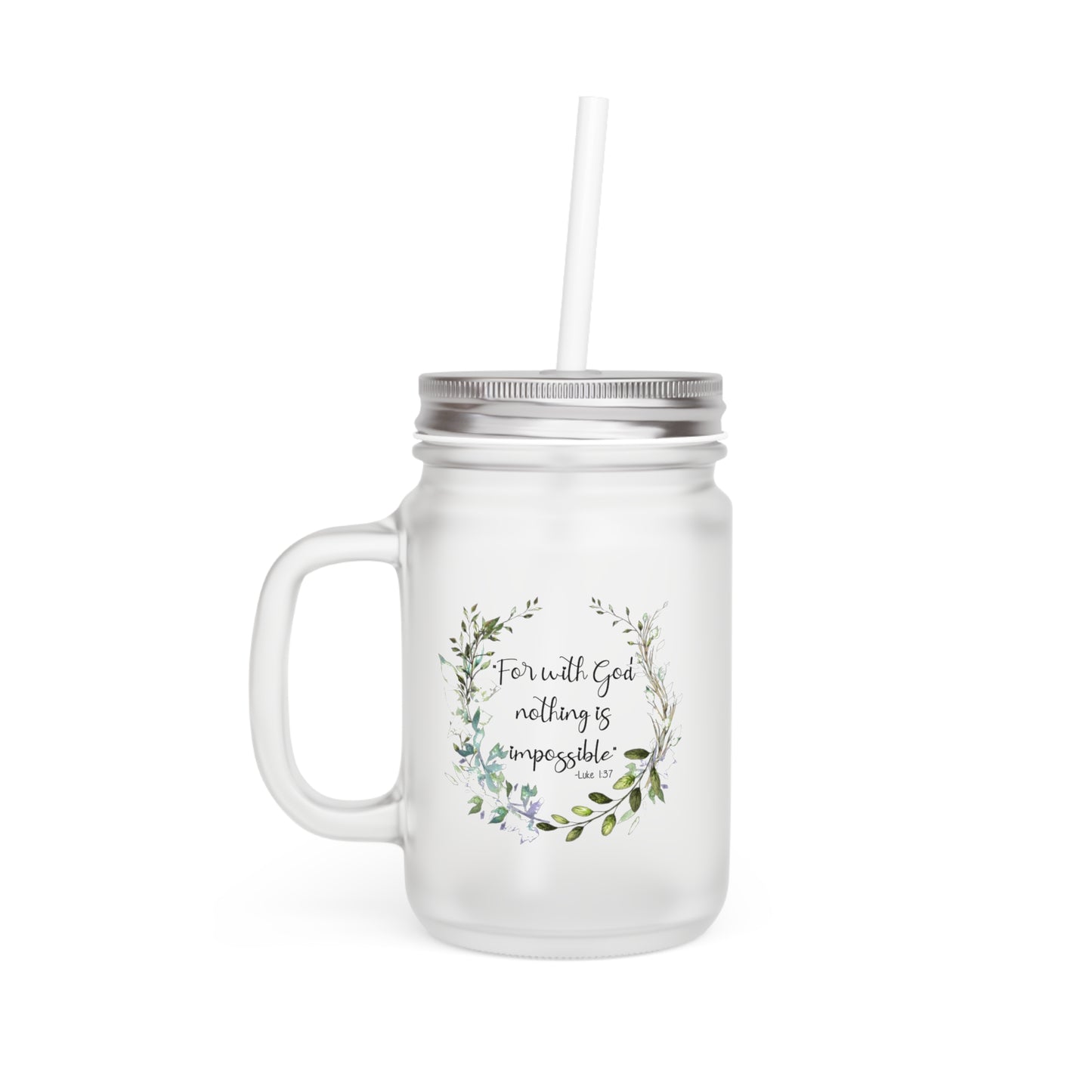 Luke 1:37 Mason Jar