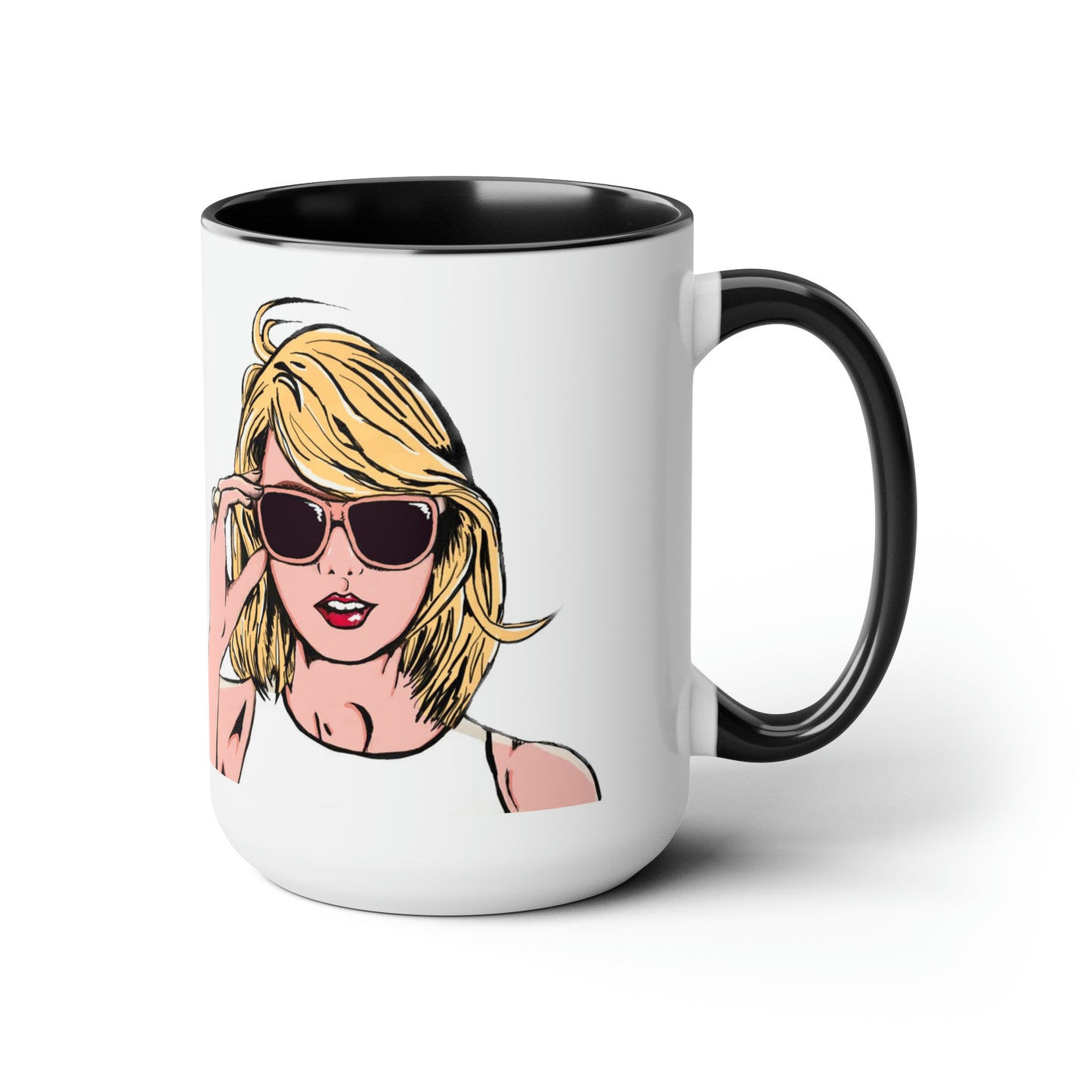 Two-Tone Coffee Mugs, 15oz