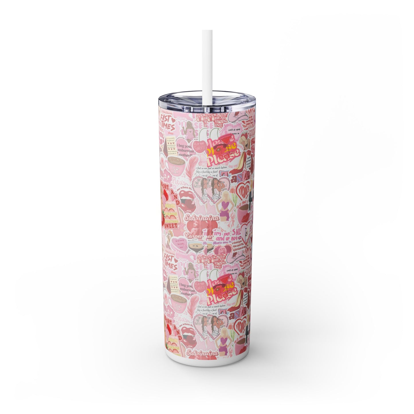 Skinny Tumbler with Straw, 20oz