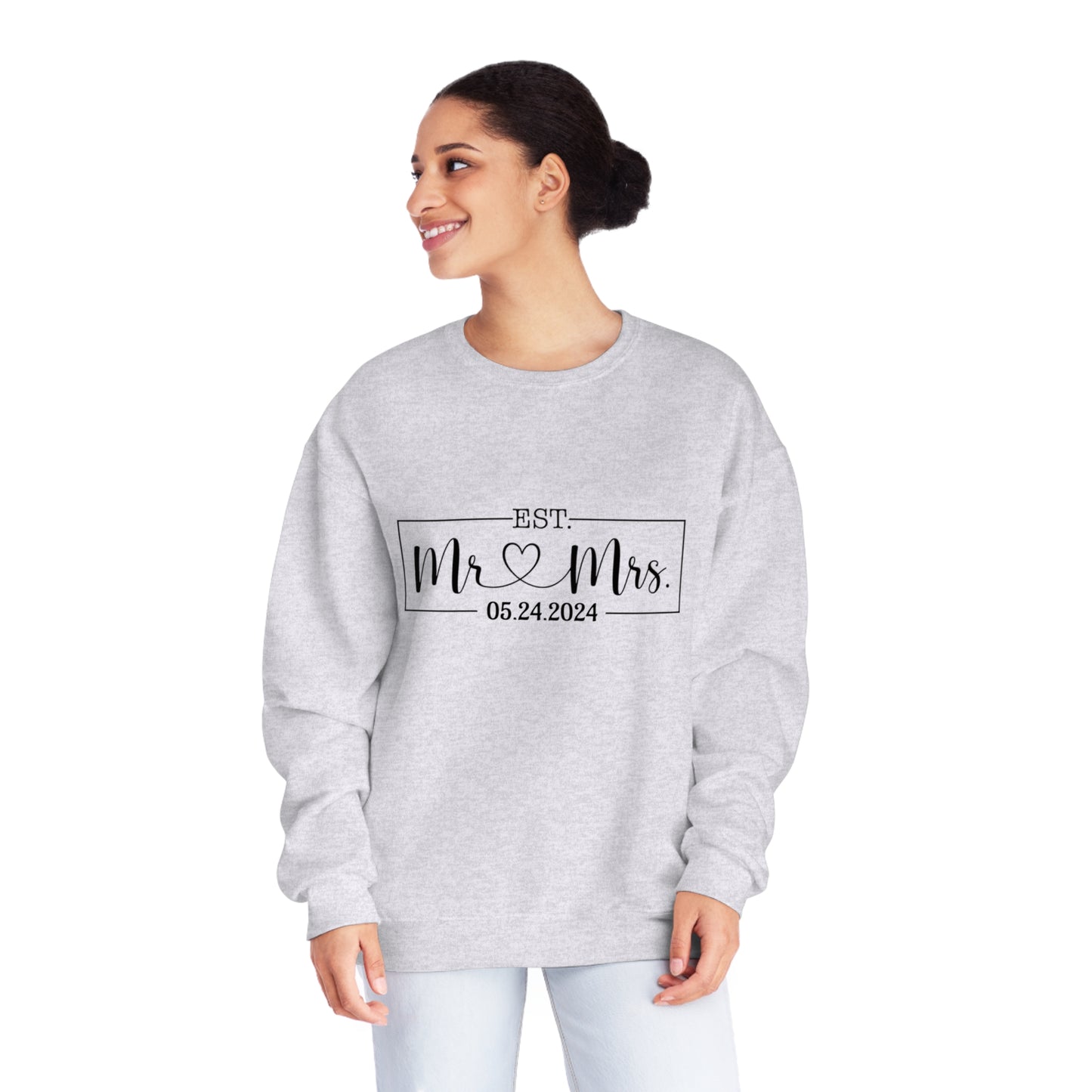 Mr. Mrs. Unisex NuBlend® Crewneck Sweatshirt
