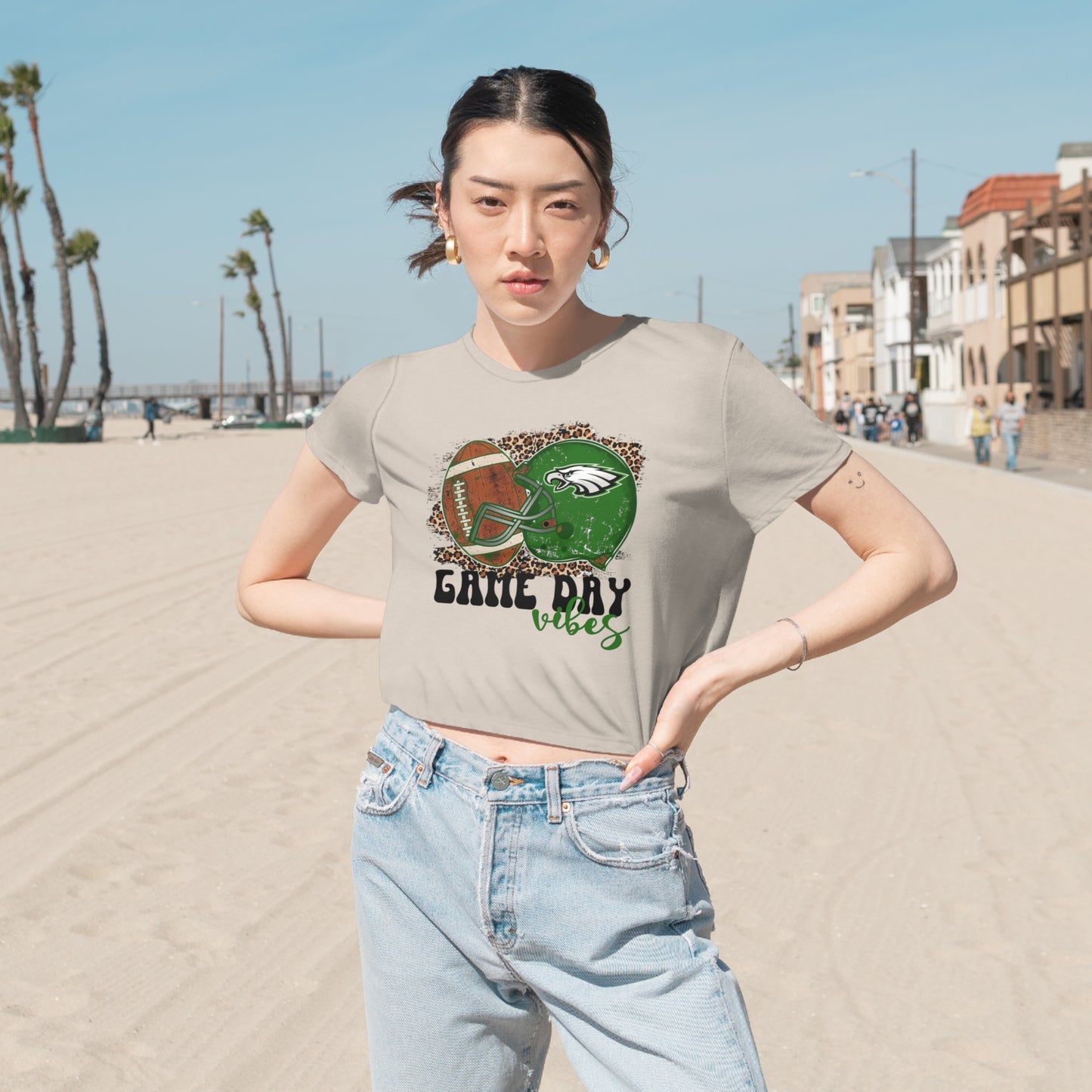 Women's Flowy Cropped Tee