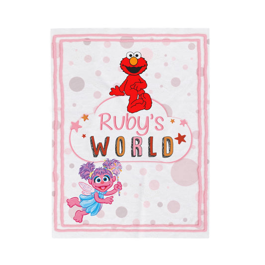 Elmo- Velveteen Plush Blanket