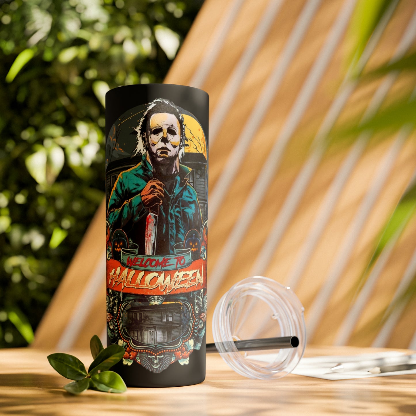 Skinny Tumbler with Straw, 20oz