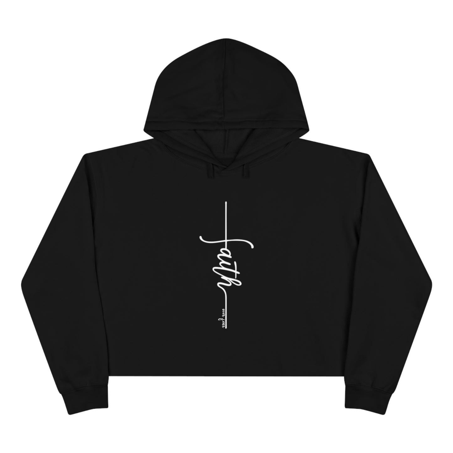Faith over fear Crop Hoodie
