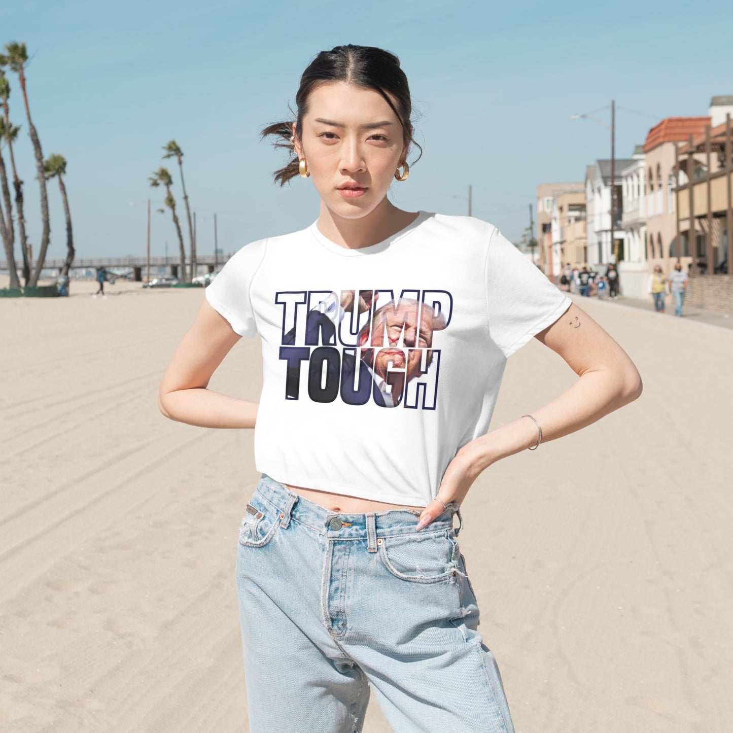 Women's Flowy Cropped Tee