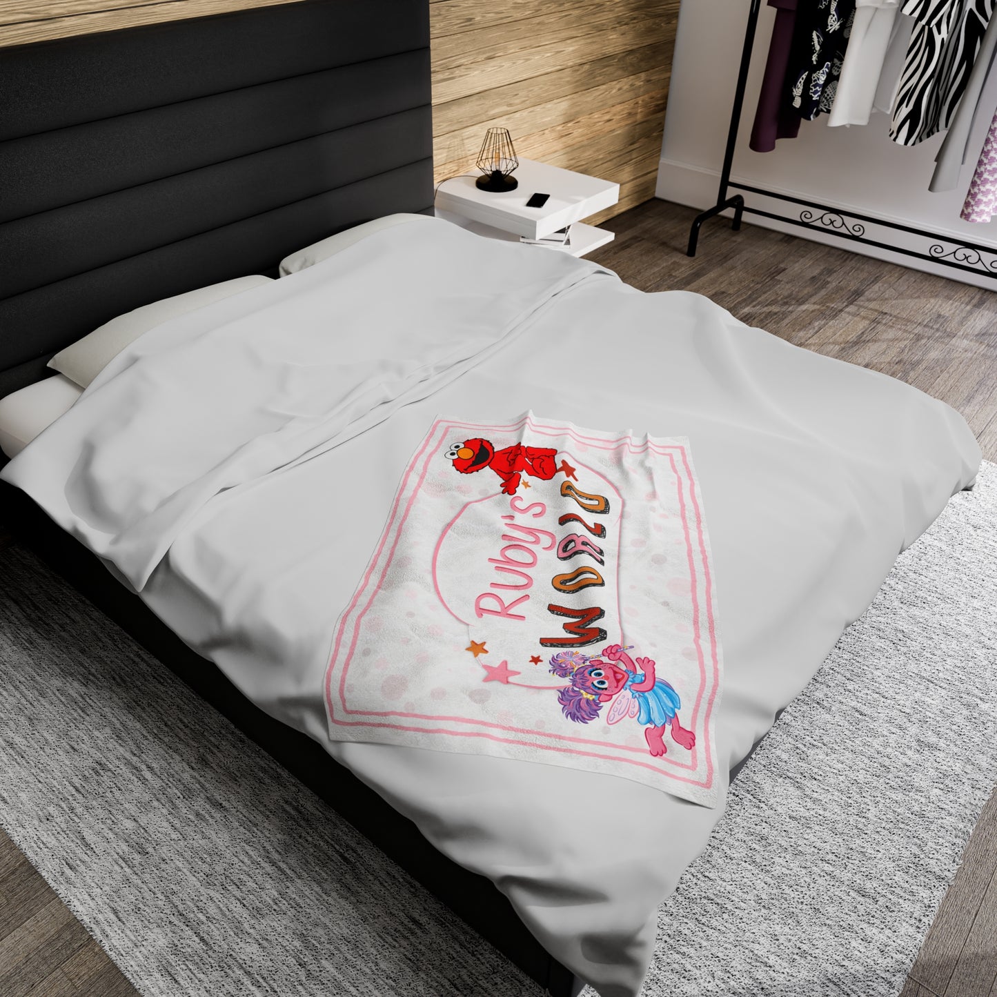 Elmo -Velveteen Plush Blanket