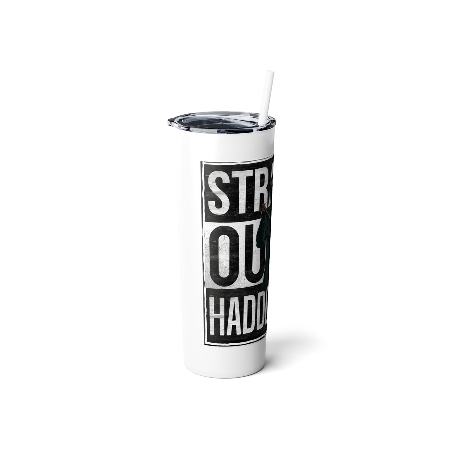 Skinny Steel Tumbler with Straw, 20oz