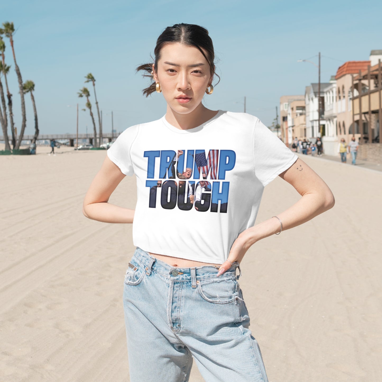 Women's Flowy Cropped Tee