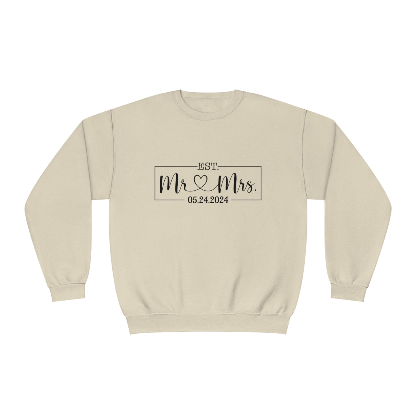 Mr. Mrs. Unisex NuBlend® Crewneck Sweatshirt