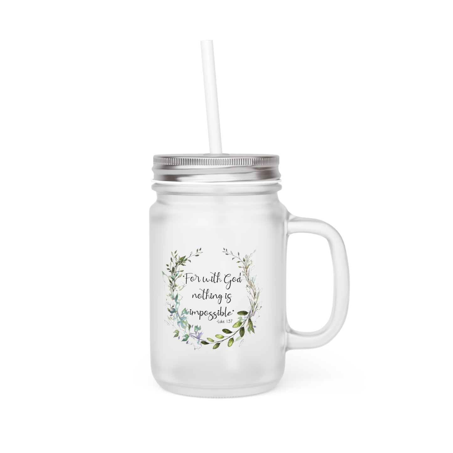 Luke 1:37 Mason Jar