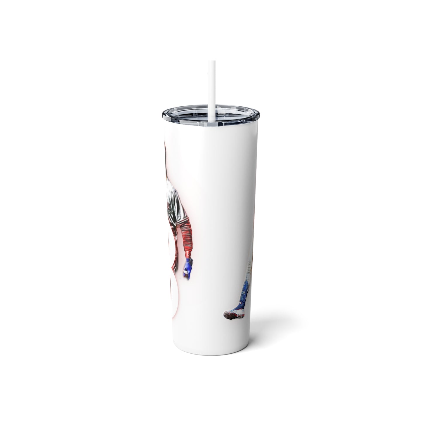 Skinny Steel Tumbler with Straw, 20oz