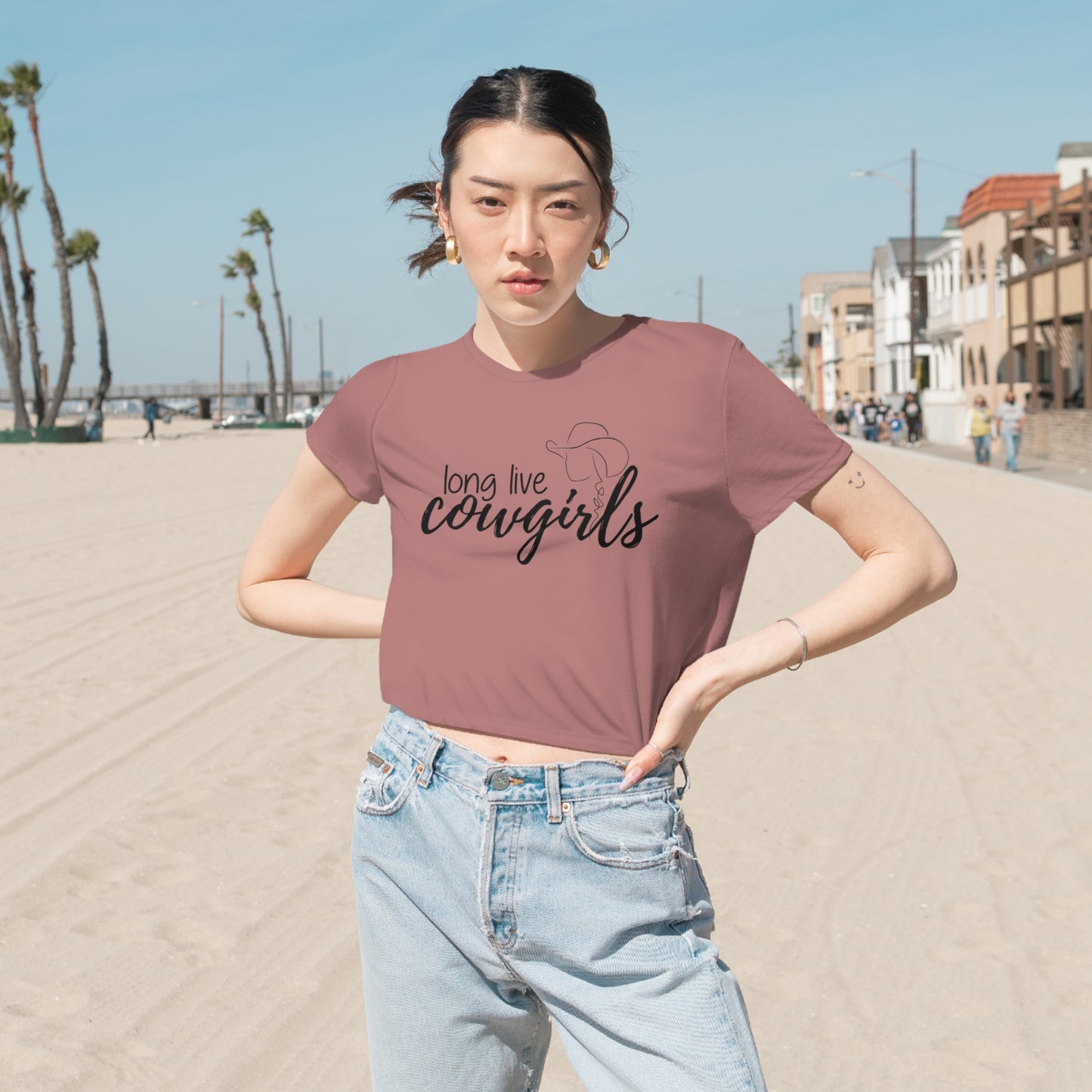 Women's Flowy Cropped Tee