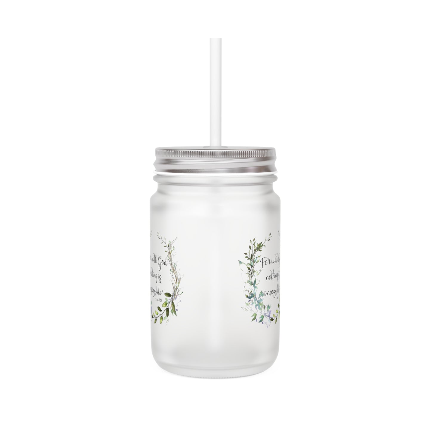 Luke 1:37 Mason Jar