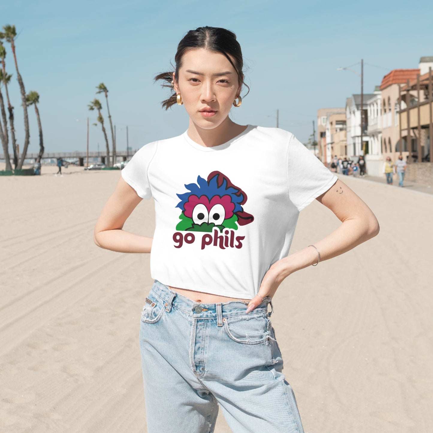 Women's Flowy Cropped Tee