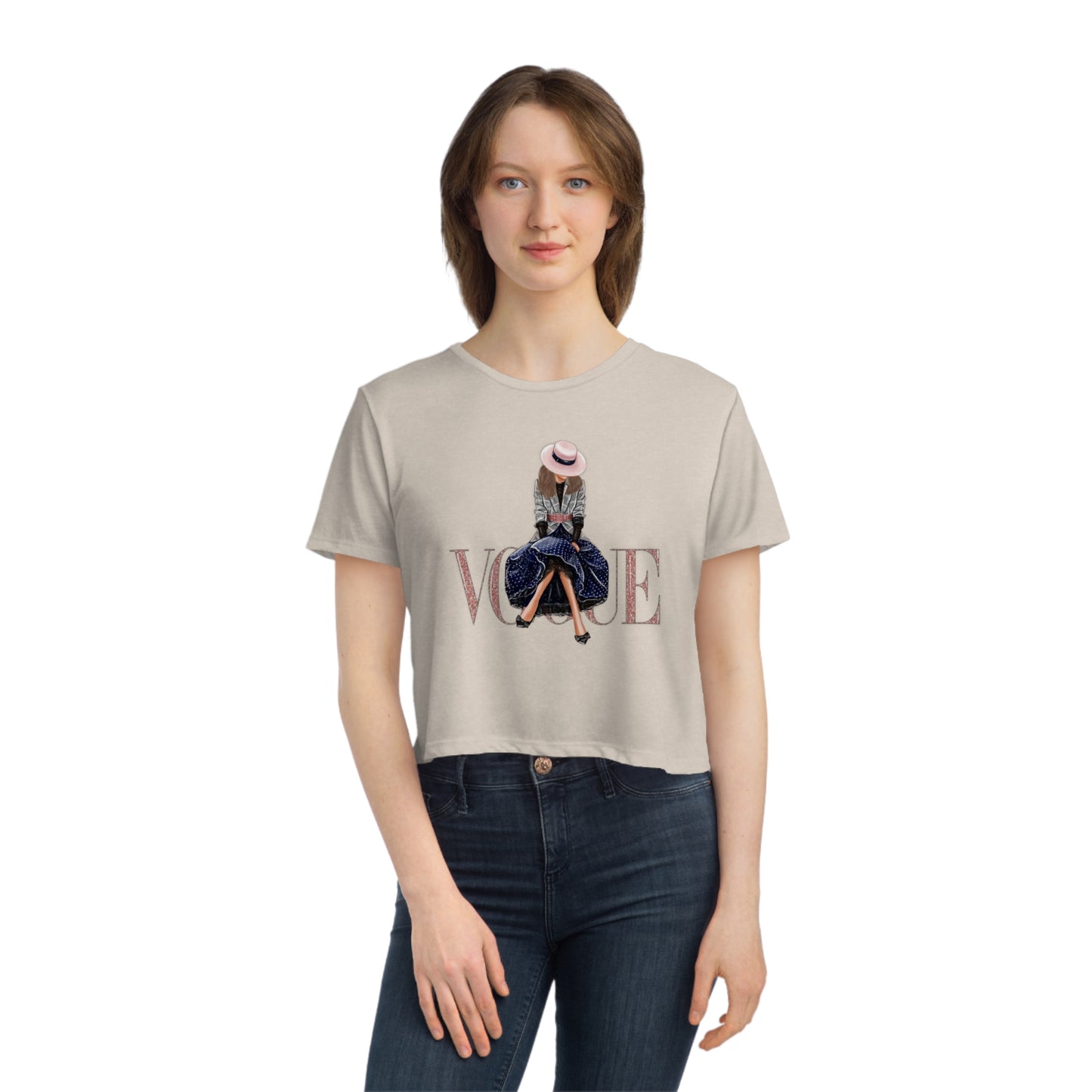 Women's Flowy Cropped Tee