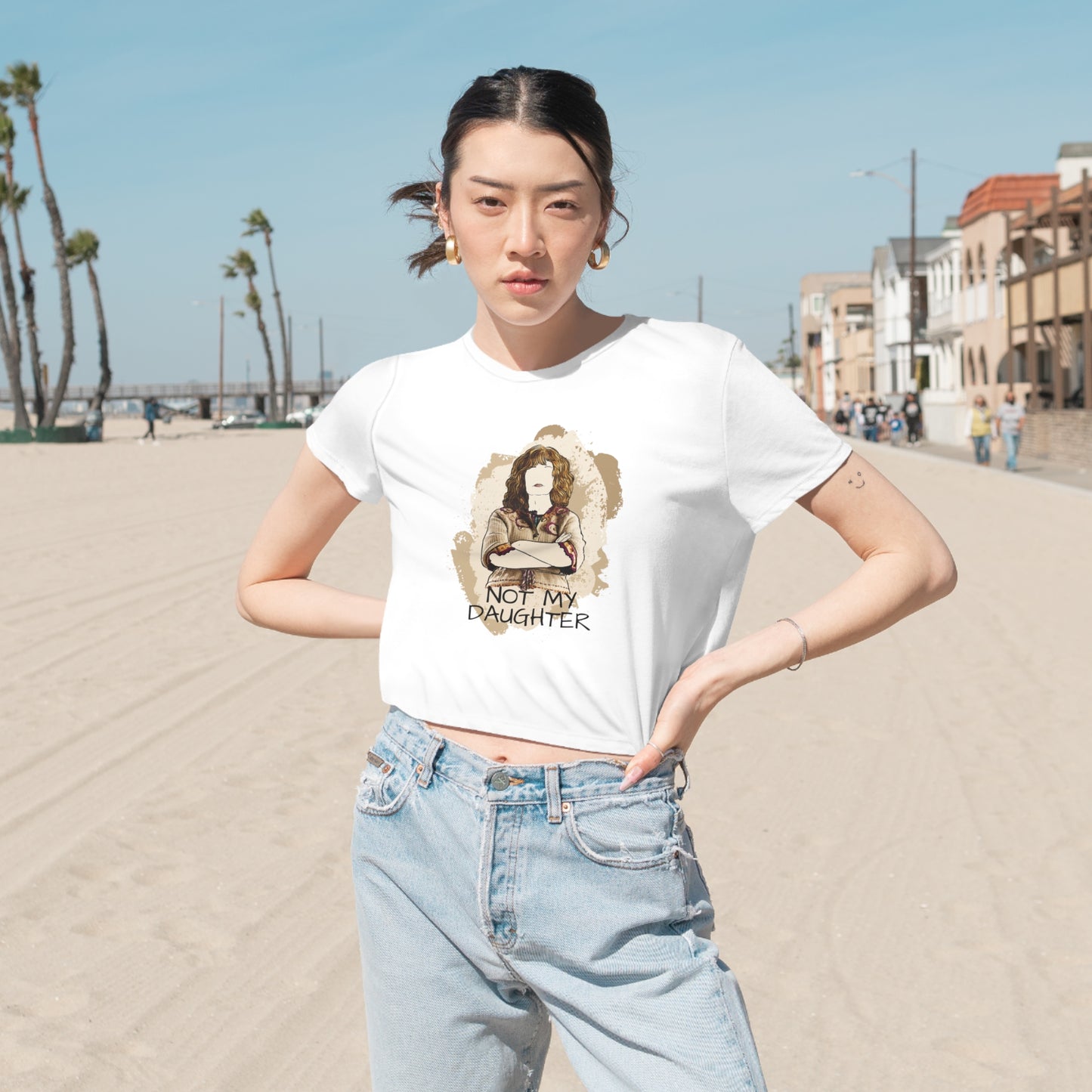Women's Flowy Cropped Tee