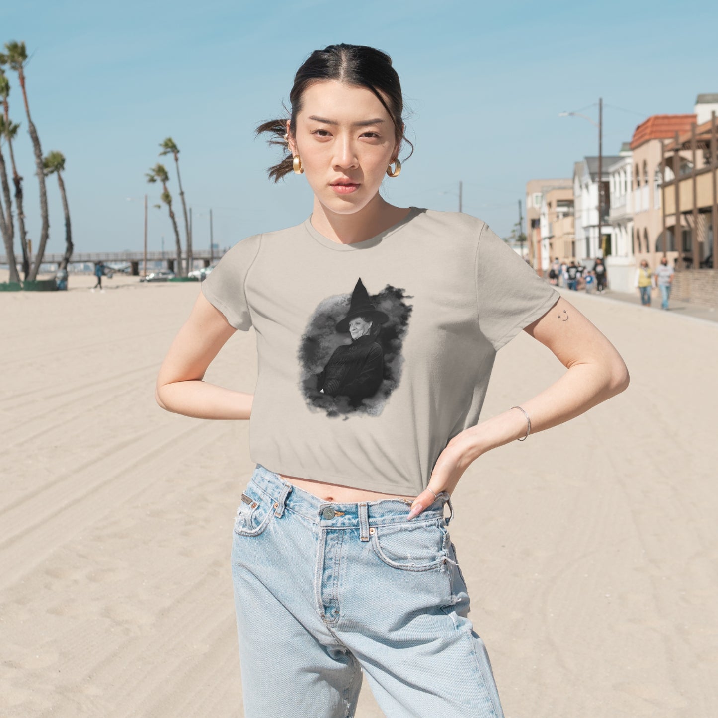 Copy of Women's Flowy Cropped Tee