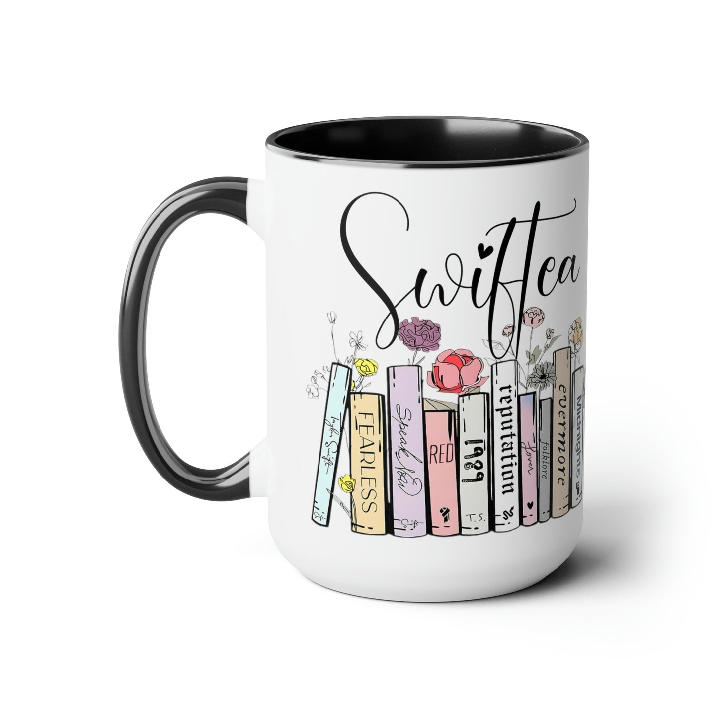 Two-Tone Coffee Mugs, 15oz