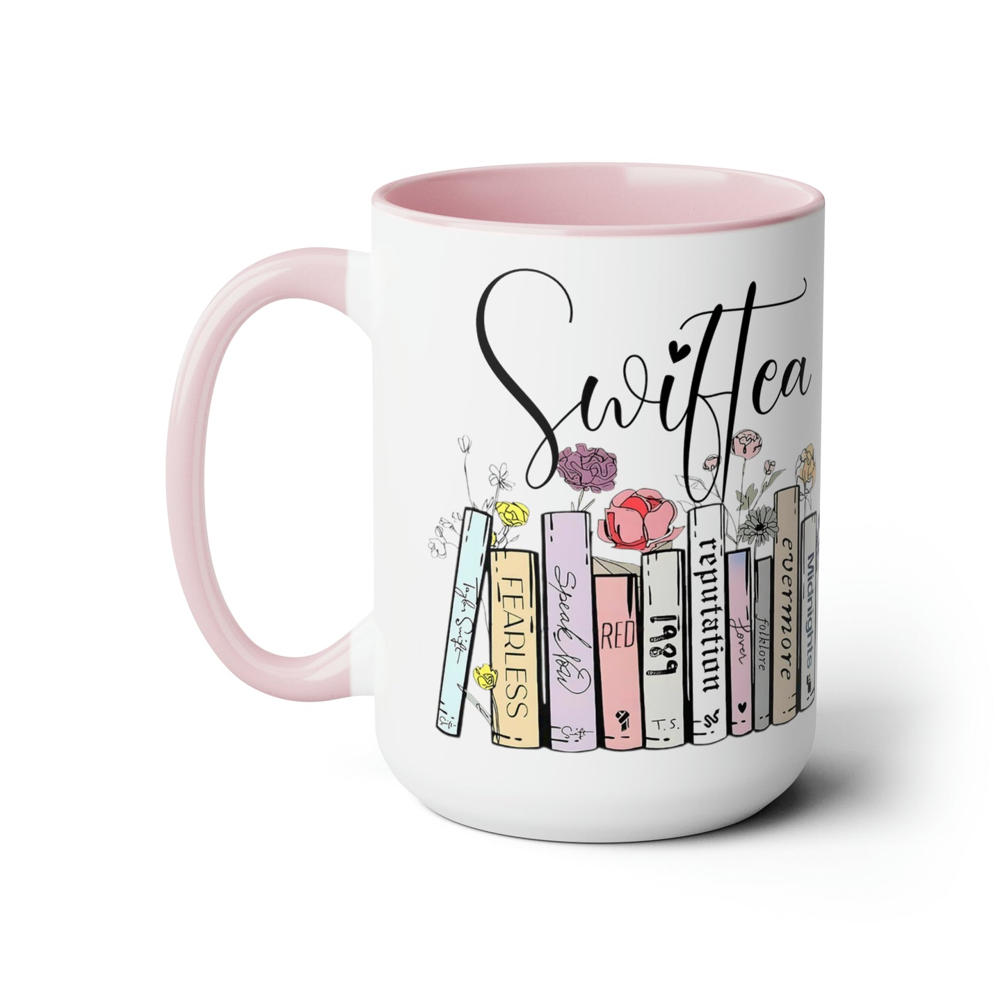 Two-Tone Coffee Mugs, 15oz