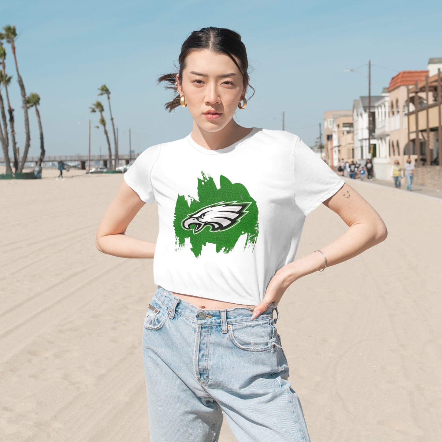 Women's Flowy Cropped Tee