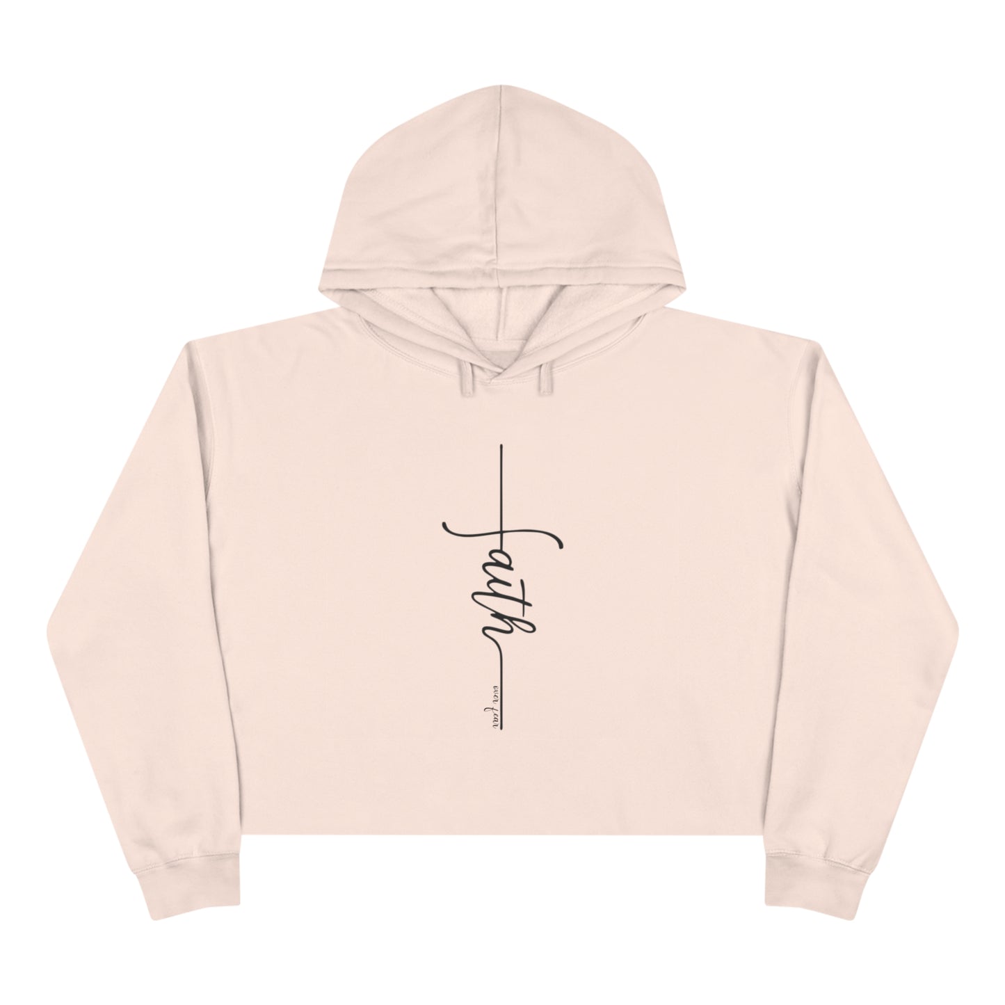Faith over fear Crop Hoodie