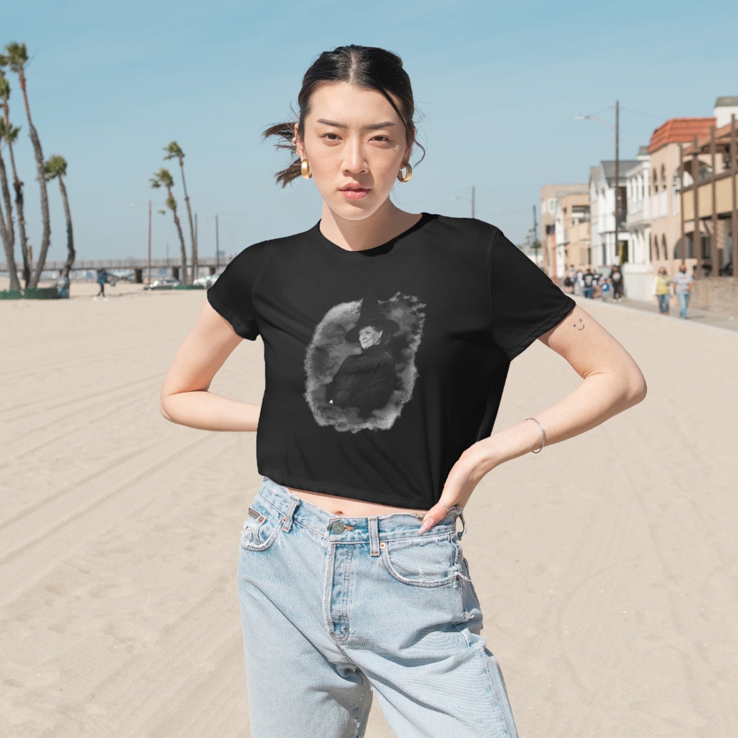 Copy of Women's Flowy Cropped Tee