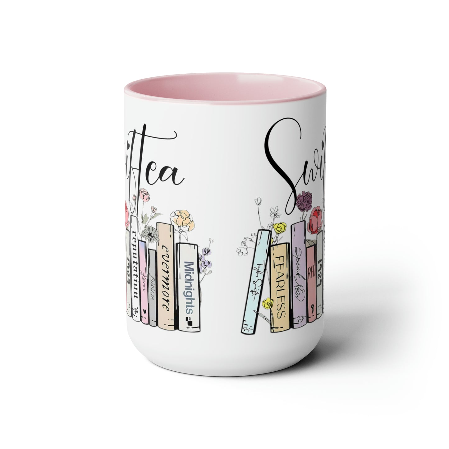 Two-Tone Coffee Mugs, 15oz