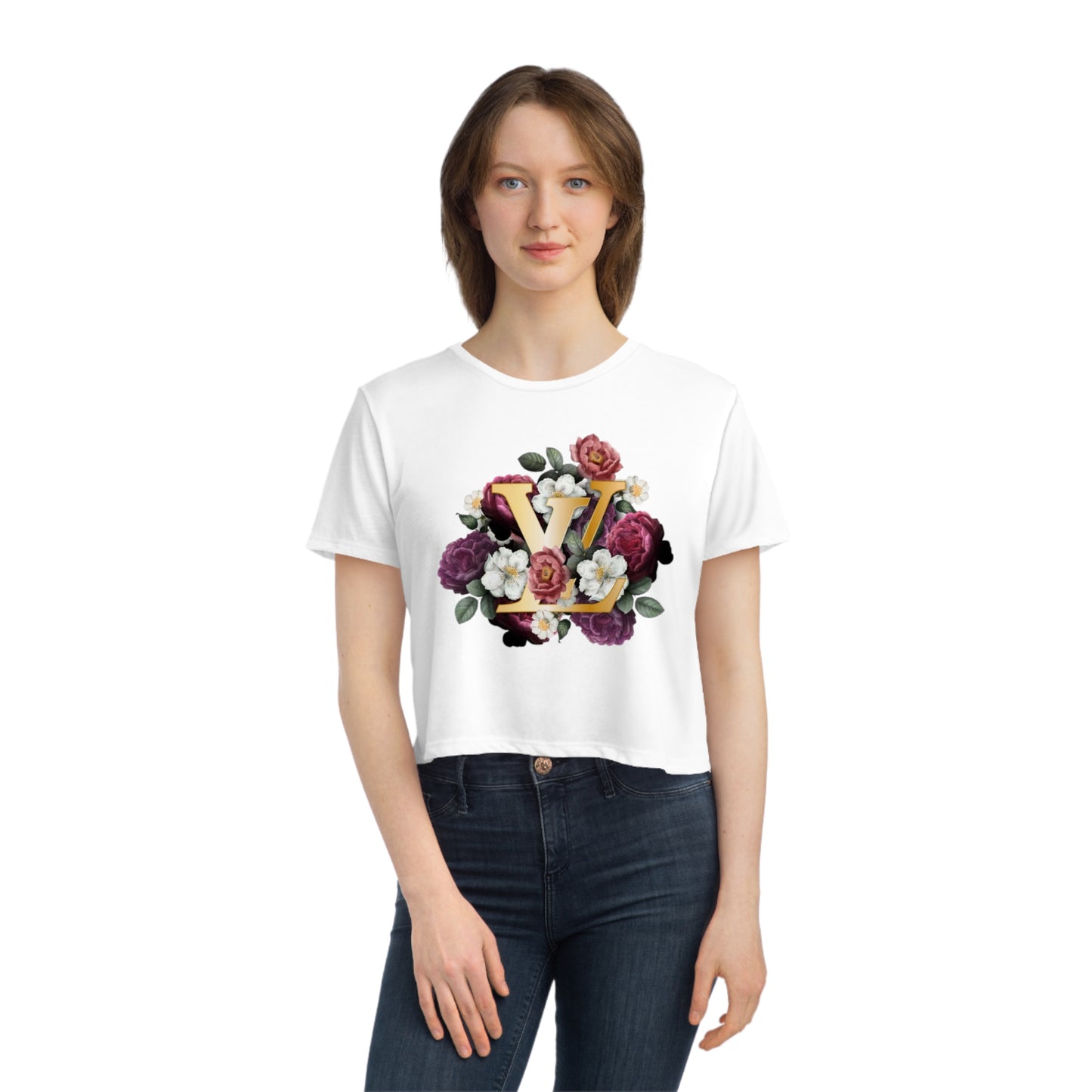 Women's Flowy Cropped Tee