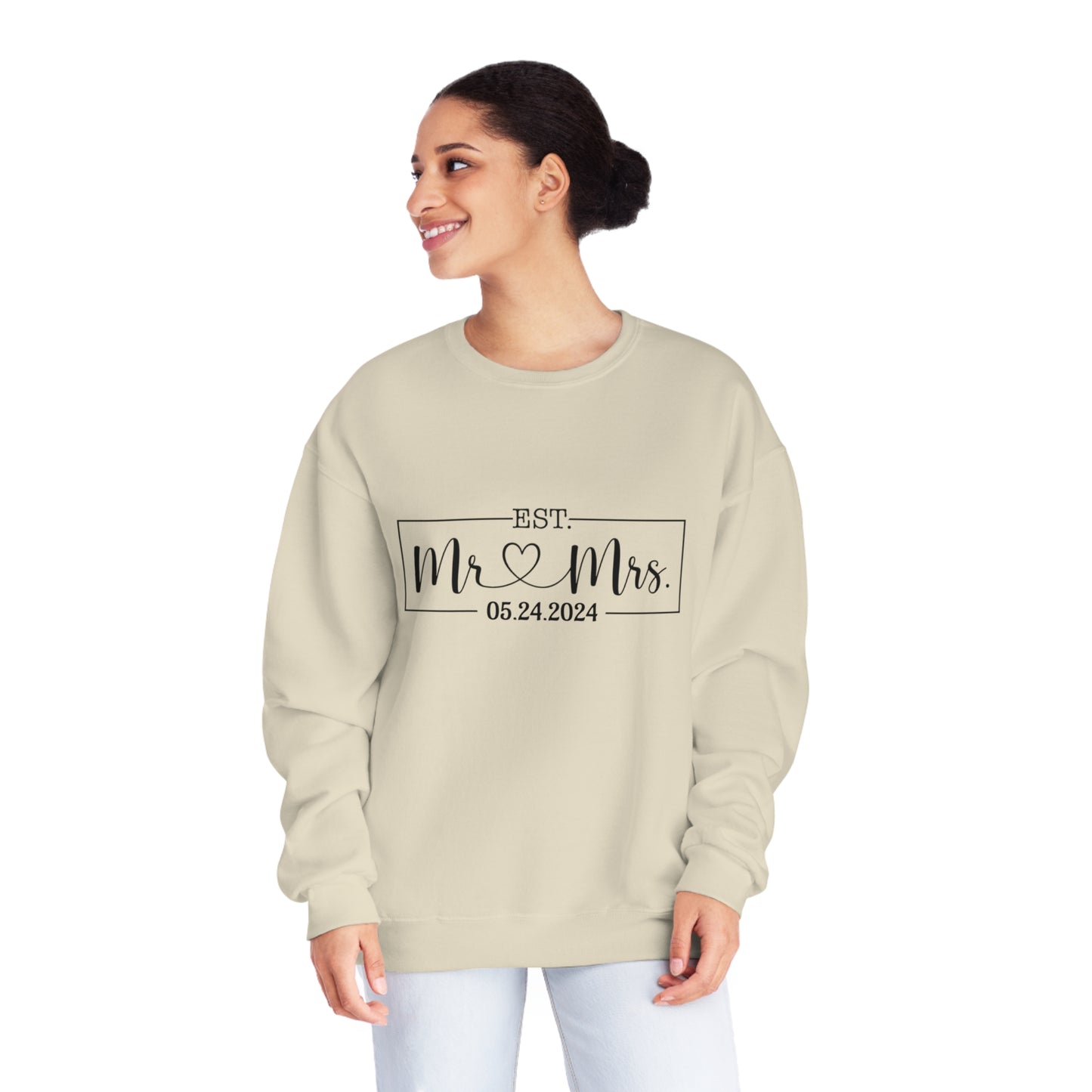Mr. Mrs. Unisex NuBlend® Crewneck Sweatshirt