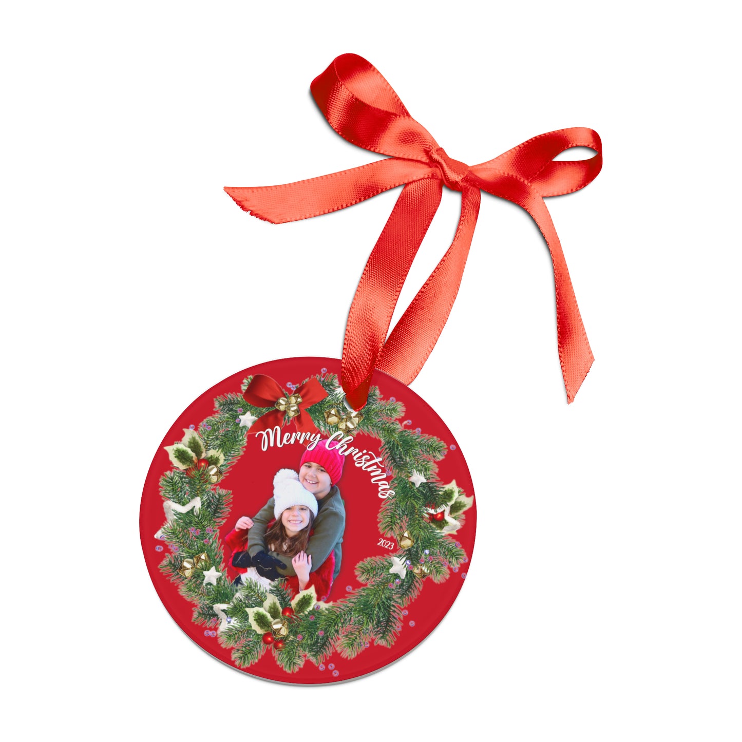 Acrylic Ornament with Ribbon