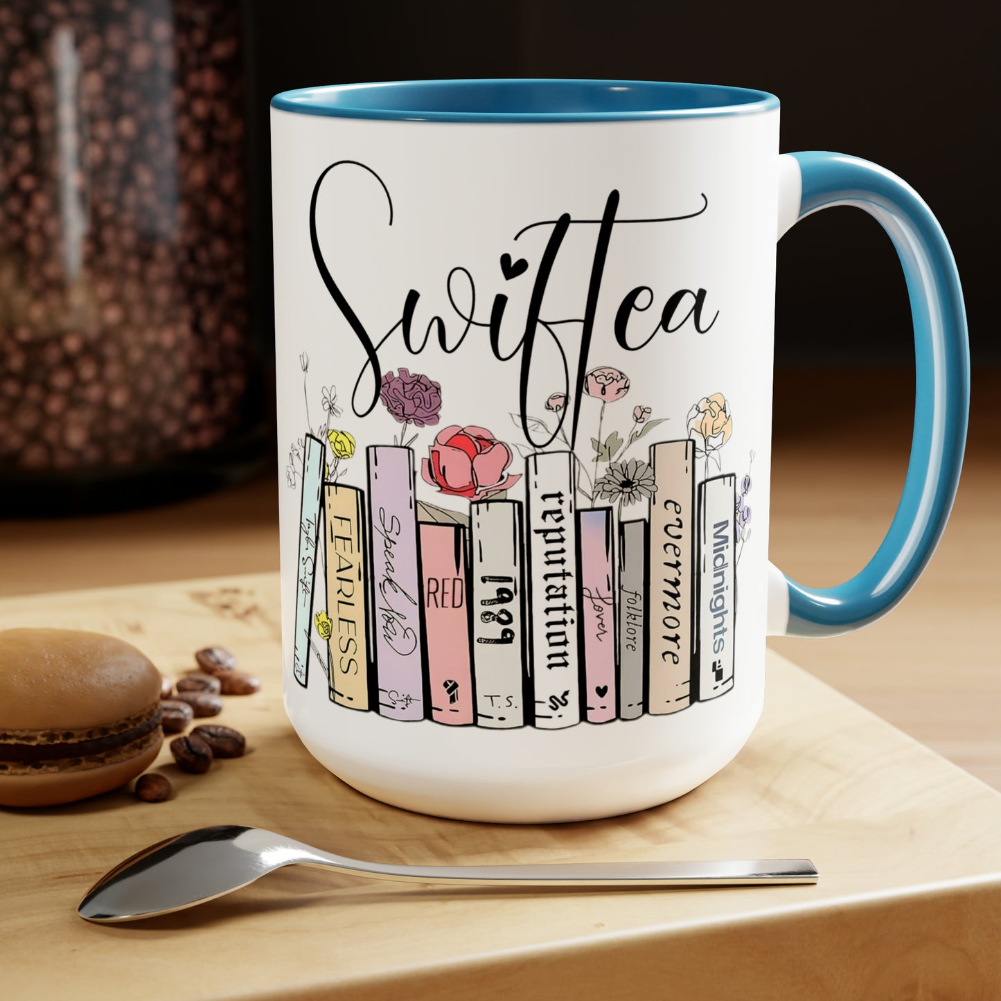 Two-Tone Coffee Mugs, 15oz