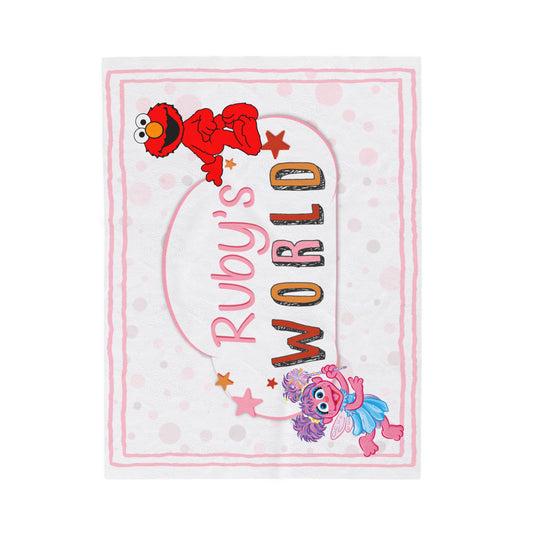 Elmo -Velveteen Plush Blanket