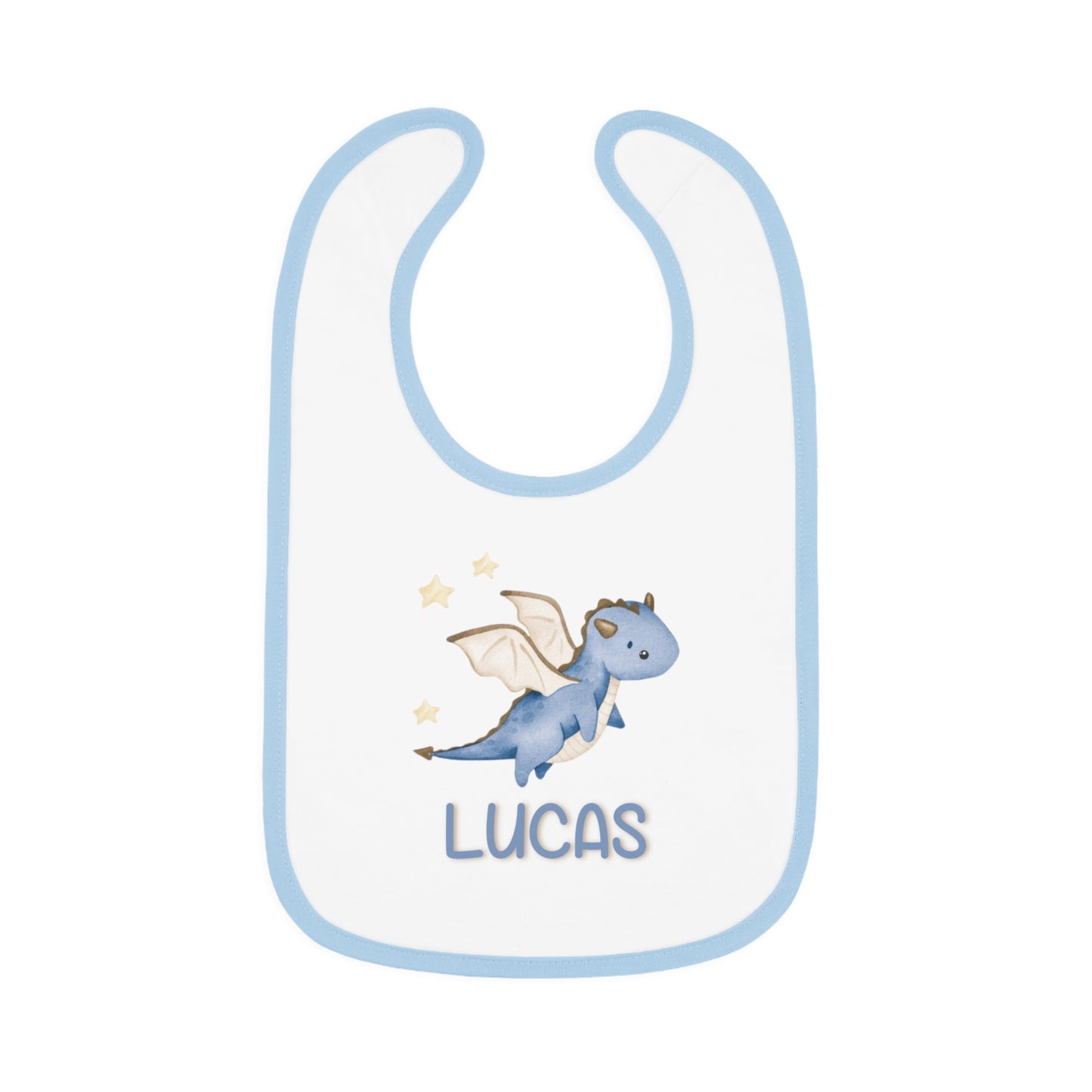 Baby Contrast Trim Jersey Bib