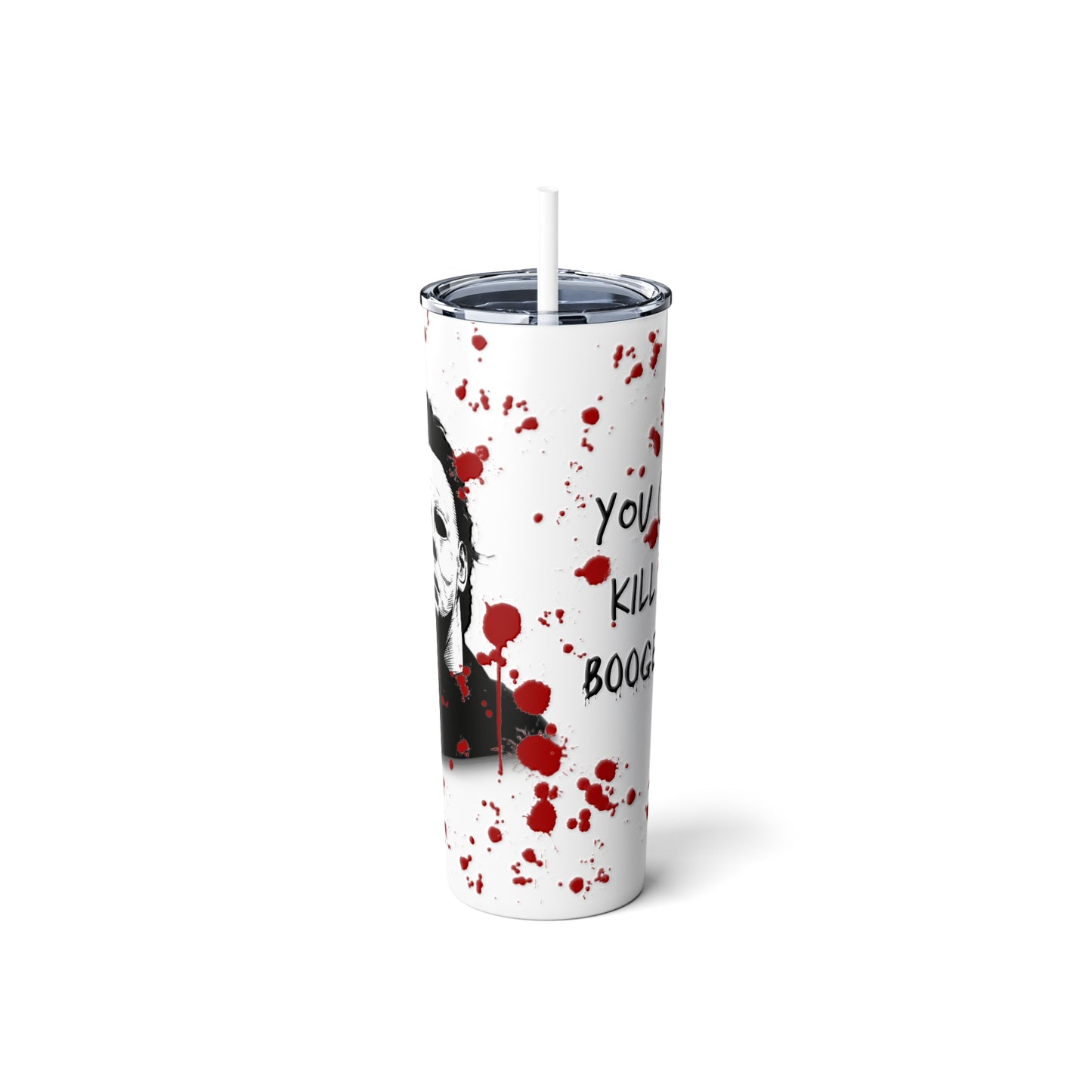 Skinny Steel Tumbler with Straw, 20oz