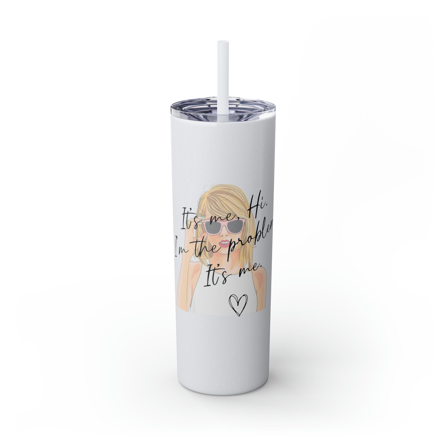 Skinny Tumbler with Straw, 20oz