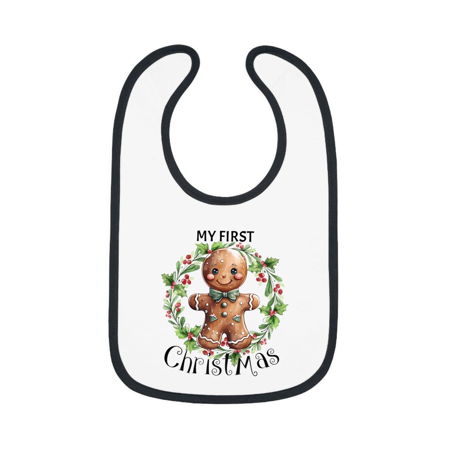 Baby Contrast Trim Jersey Bib