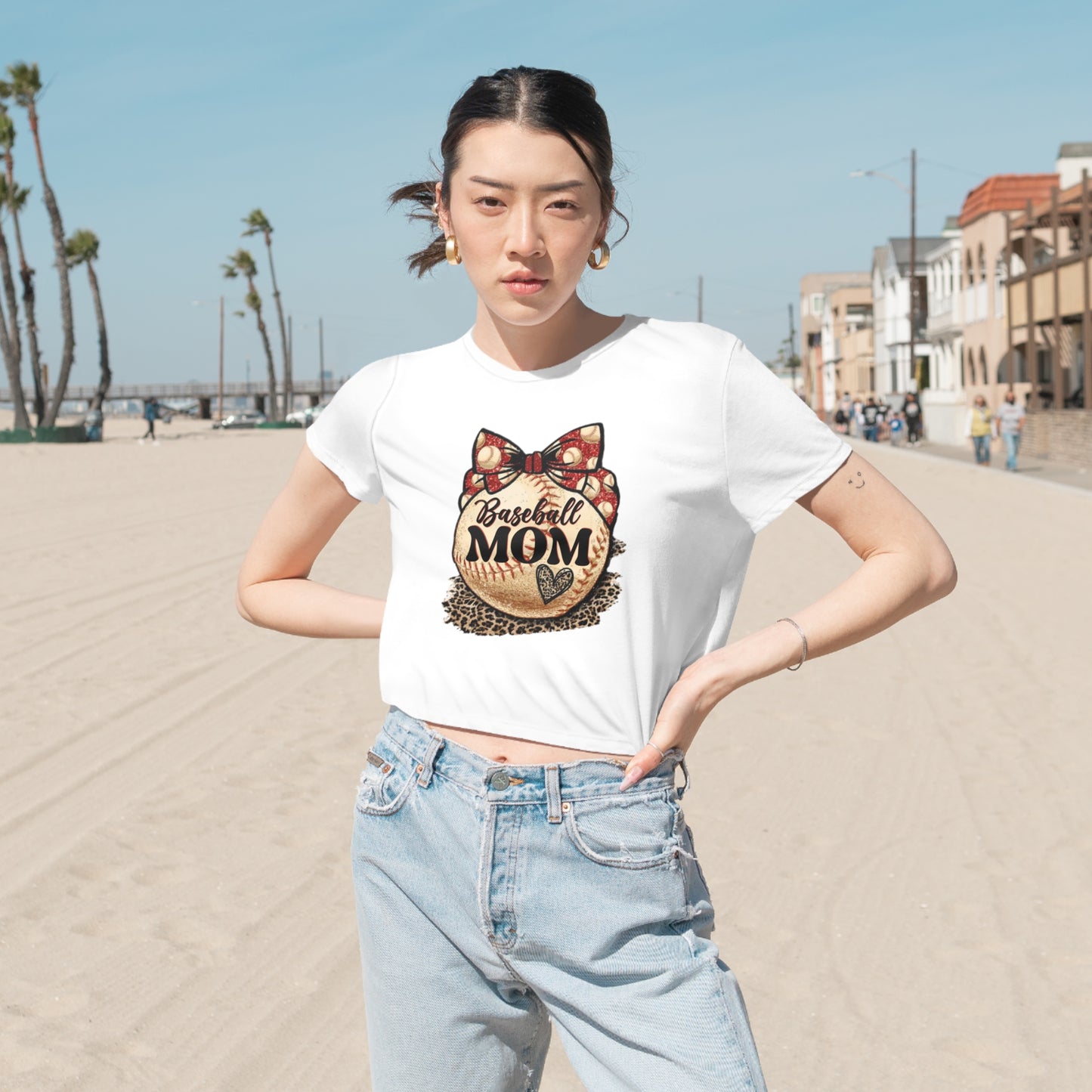 Women's Flowy Cropped Tee