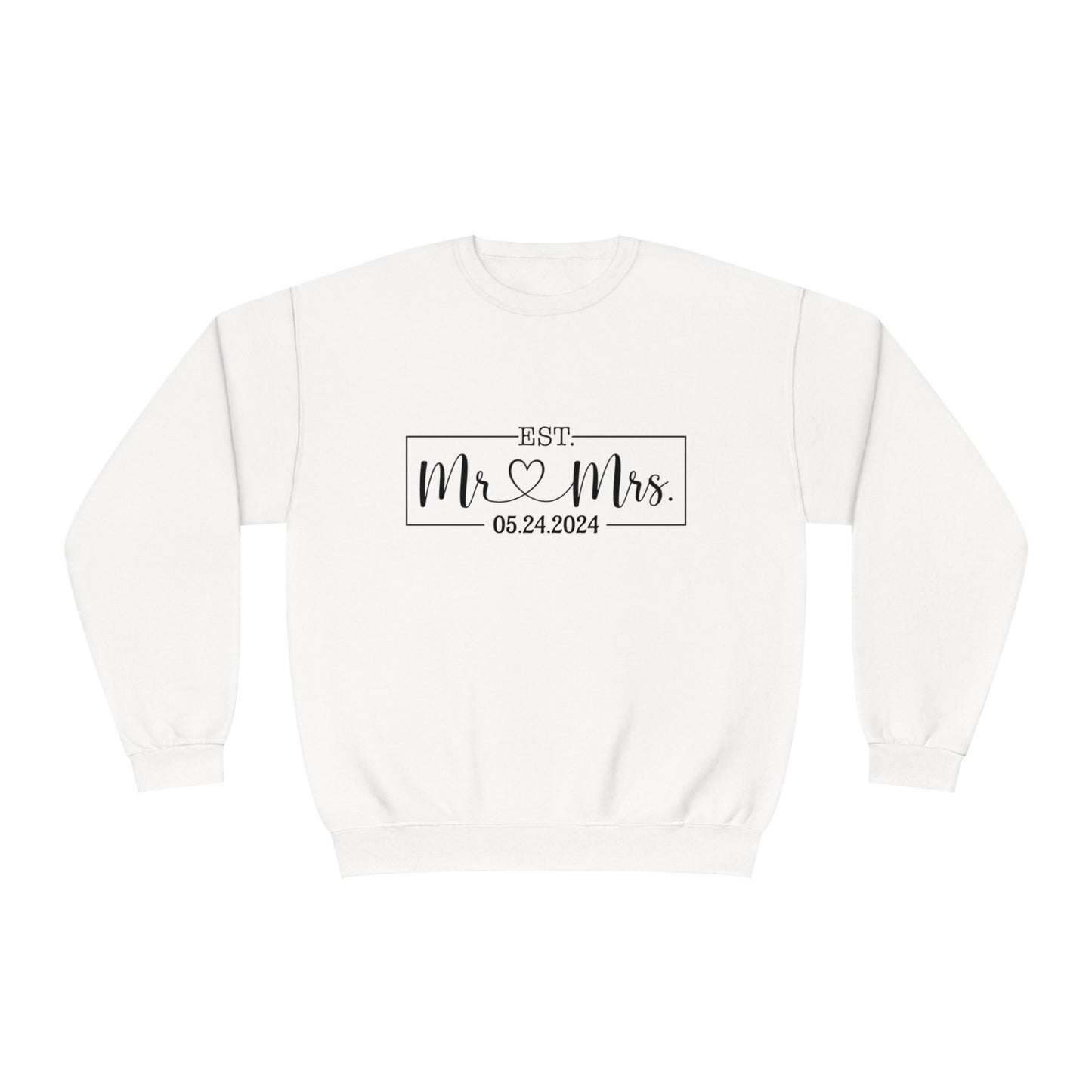Mr. Mrs. Unisex NuBlend® Crewneck Sweatshirt