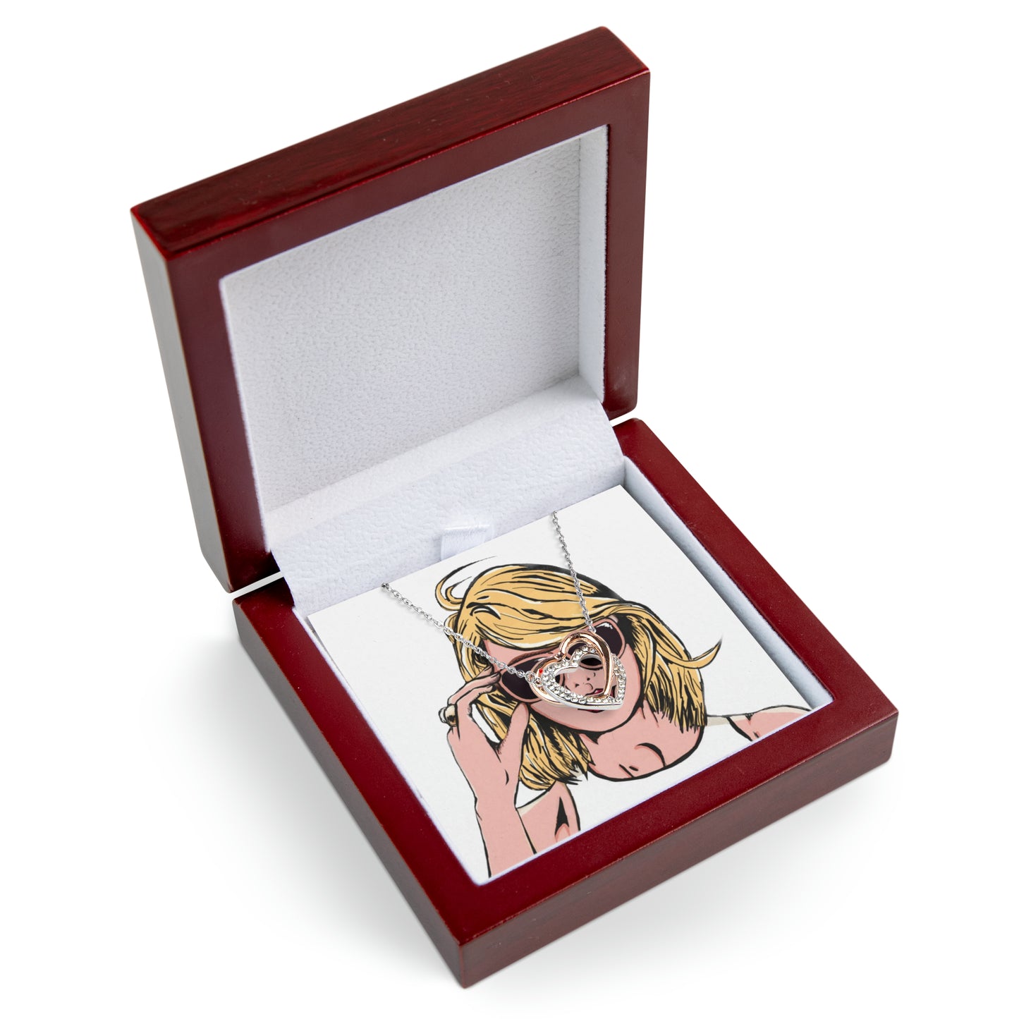 Twin Hearts Necklace